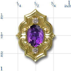 81006 Amethyst Bracelet Slide 